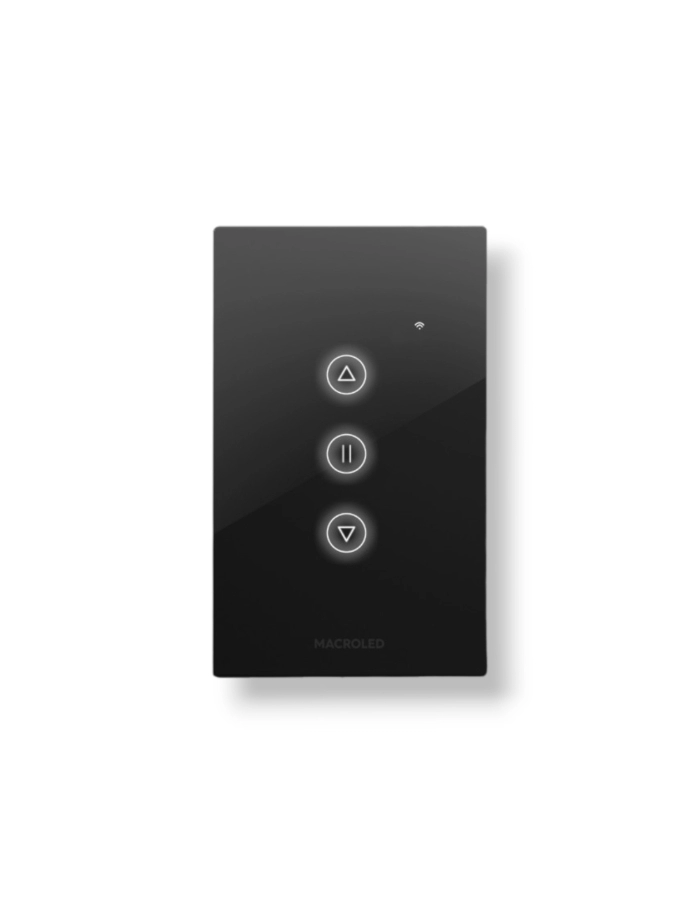 Llave cortina tactil smart Roma Macroled Touch negra